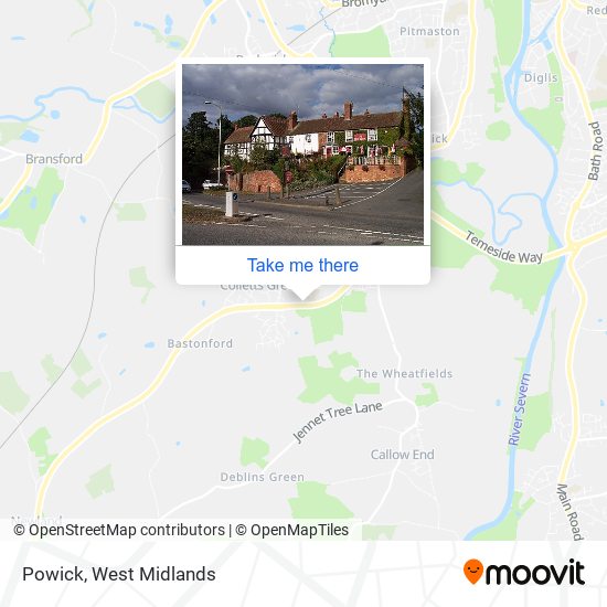 Powick map