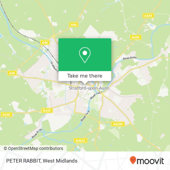 PETER RABBIT map