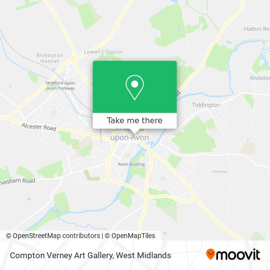 Compton Verney Art Gallery map