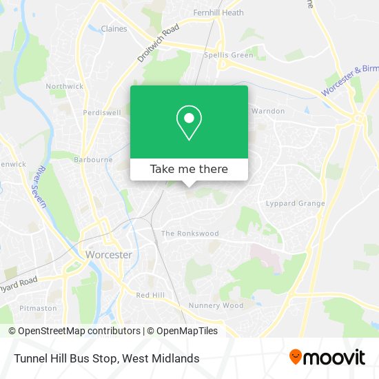 Tunnel Hill Bus Stop map