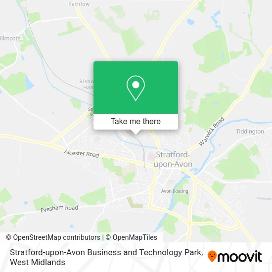 Stratford-upon-Avon Business and Technology Park map