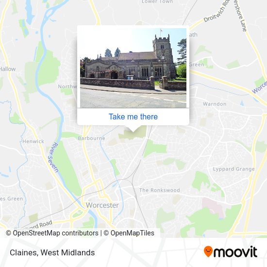 Claines map