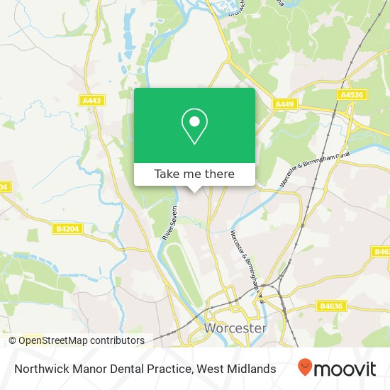 Northwick Manor Dental Practice map