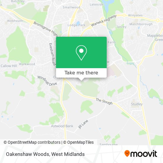 Oakenshaw Woods map