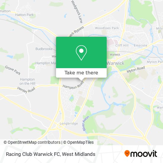 Racing Club Warwick FC map