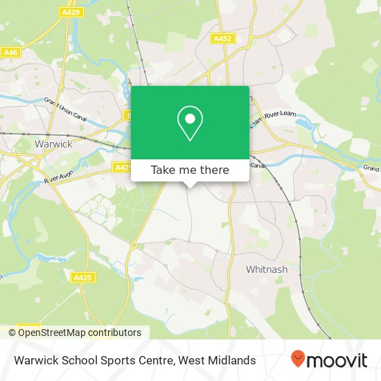 Warwick School Sports Centre map