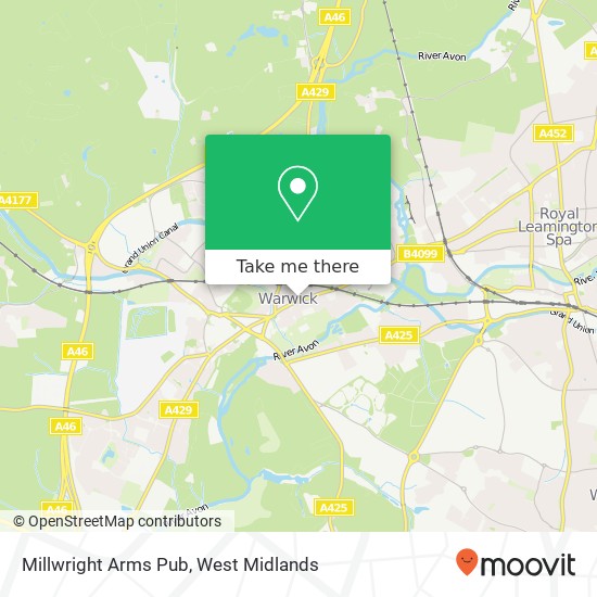 Millwright Arms Pub map