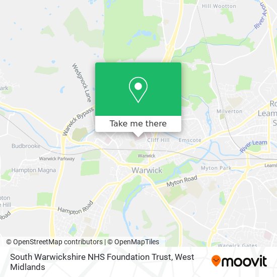 South Warwickshire NHS Foundation Trust map