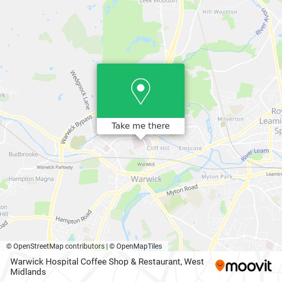 Warwick Hospital Coffee Shop & Restaurant map