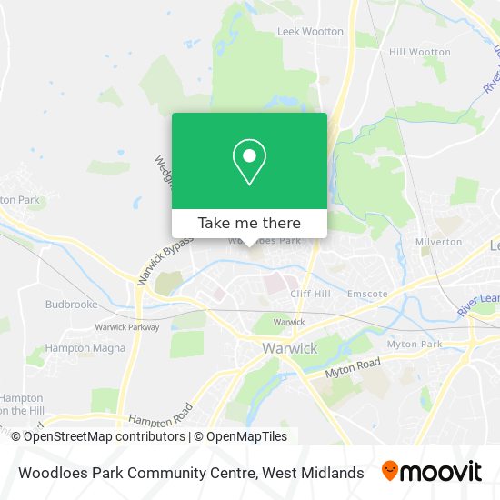 Woodloes Park Community Centre map