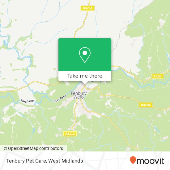 Tenbury Pet Care map