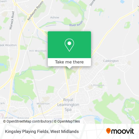 Kingsley Playing Fields map