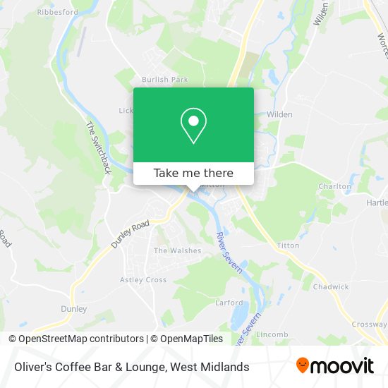 Oliver's Coffee Bar & Lounge map