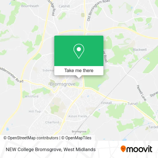 NEW College Bromsgrove map