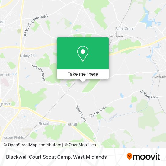 Blackwell Court Scout Camp Directions by train or bus