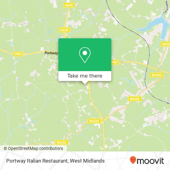Portway Italian Restaurant map