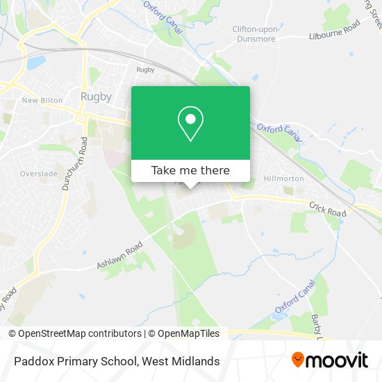 Paddox Primary School map