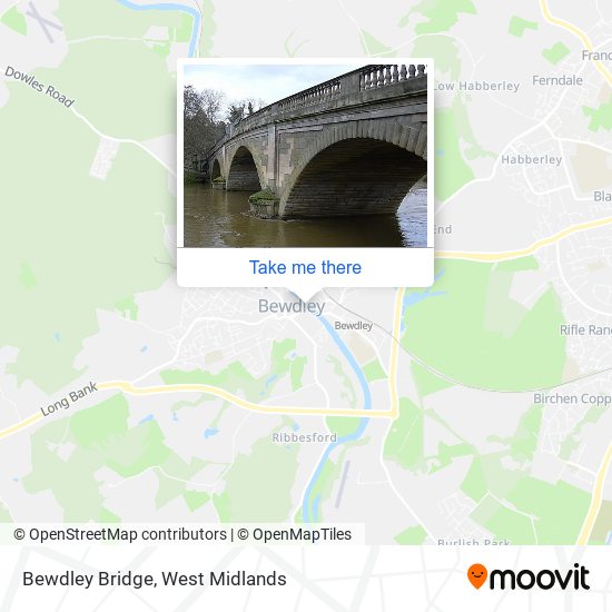 Bewdley Bridge map