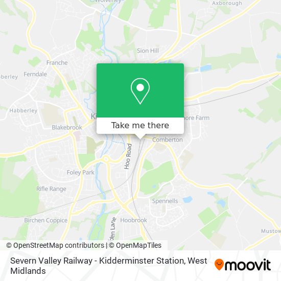 Severn Valley Railway - Kidderminster Station map