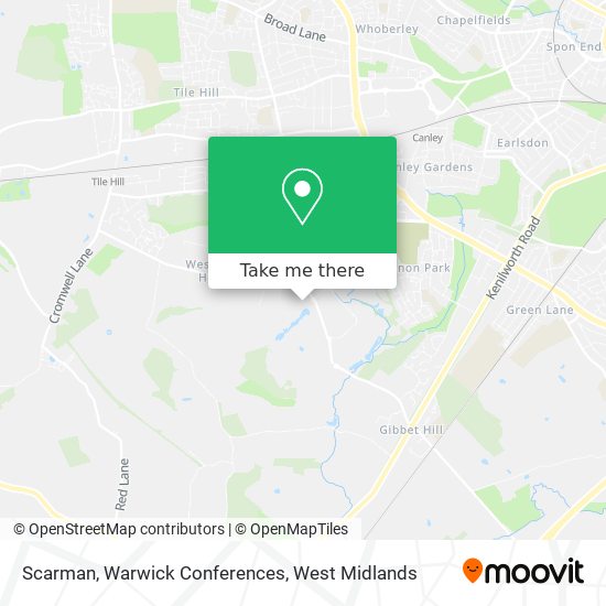 Scarman, Warwick Conferences map