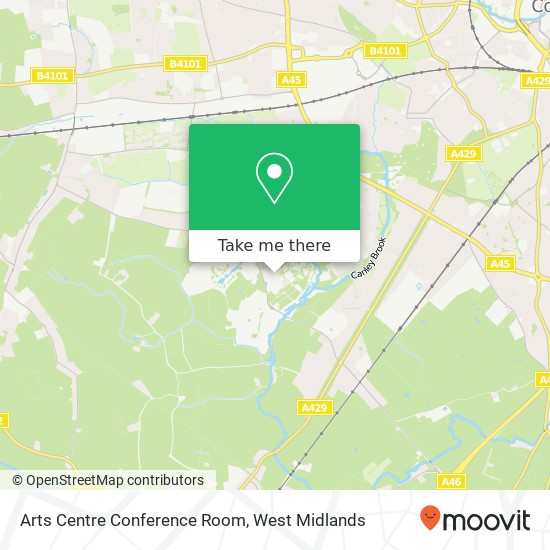 Arts Centre Conference Room map
