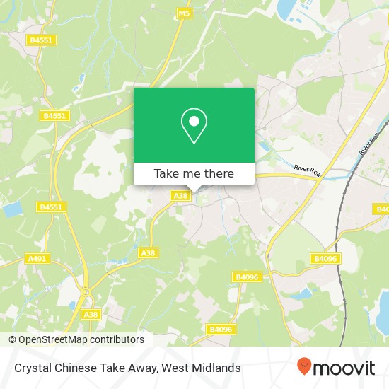 Crystal Chinese Take Away map