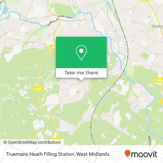 Truemans Heath Filling Station map