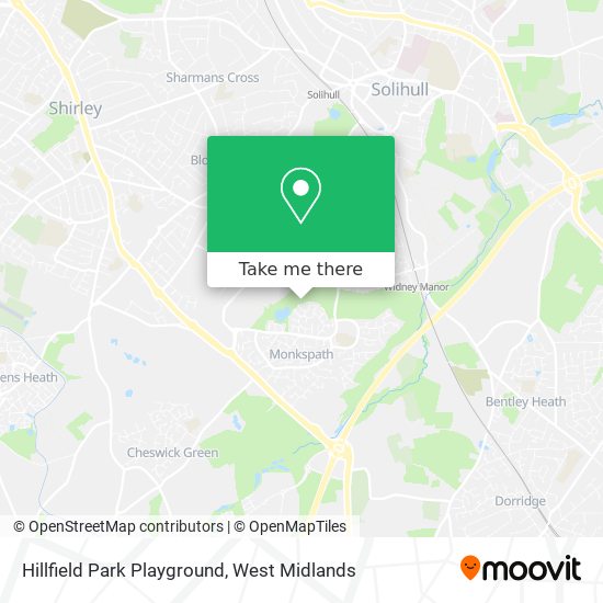 Hillfield Park Playground map
