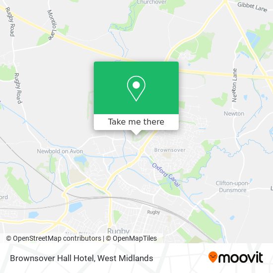 Brownsover Hall Hotel map