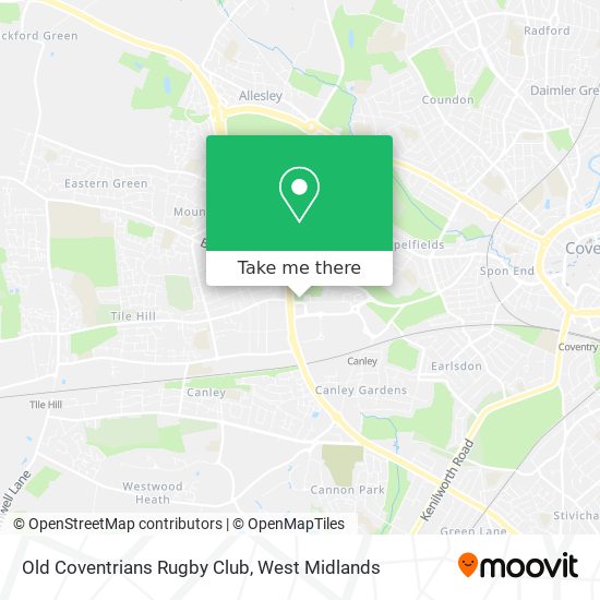 Old Coventrians Rugby Club map