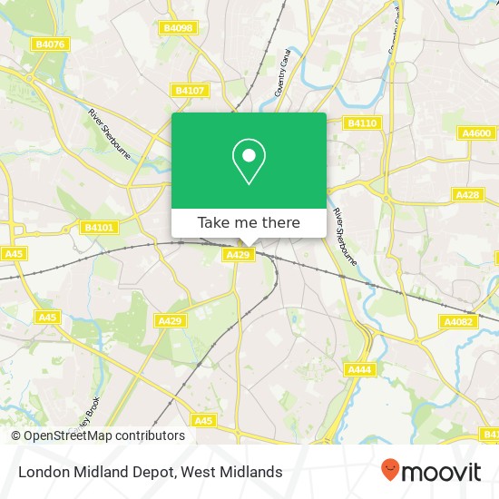 London Midland Depot map