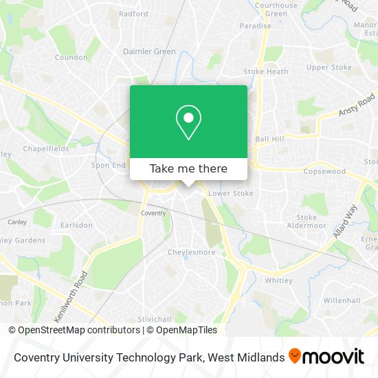 Coventry University Technology Park map