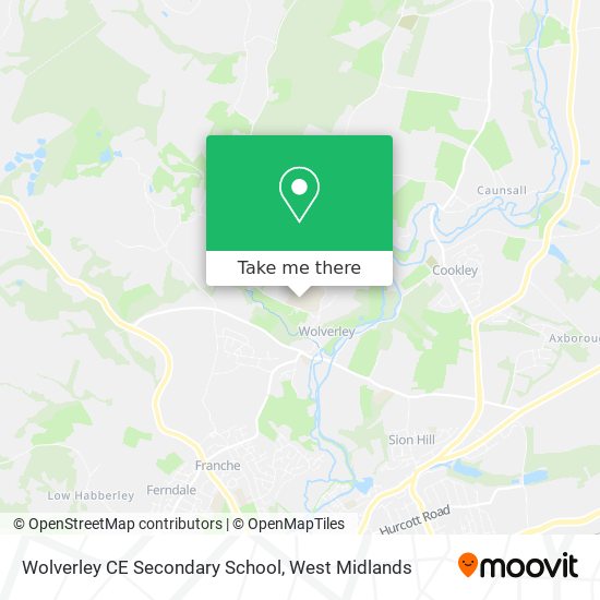 Wolverley CE Secondary School map