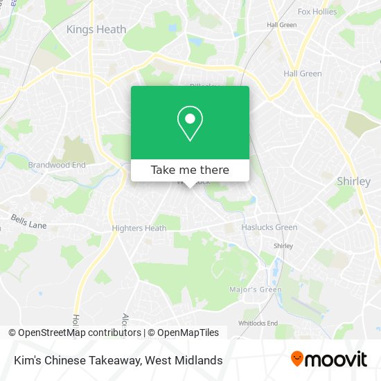 Kim's Chinese Takeaway map