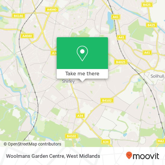 Woolmans Garden Centre map