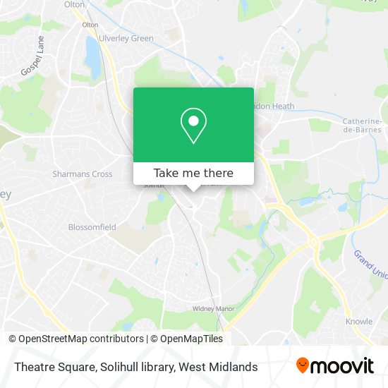 Theatre Square, Solihull library map