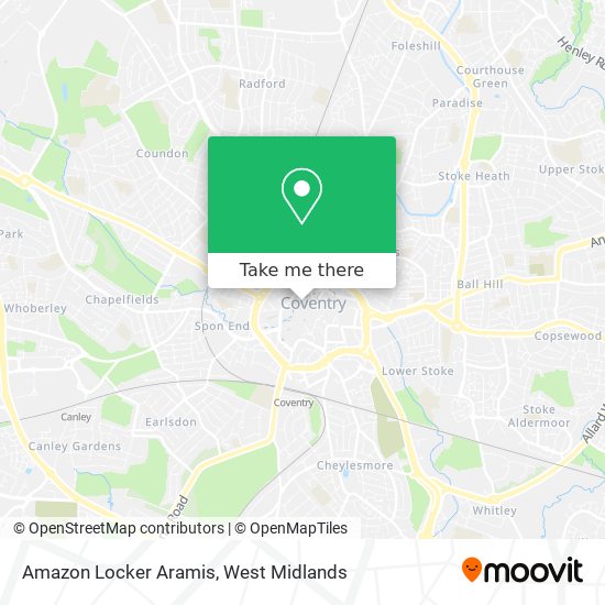 Amazon Locker Aramis map