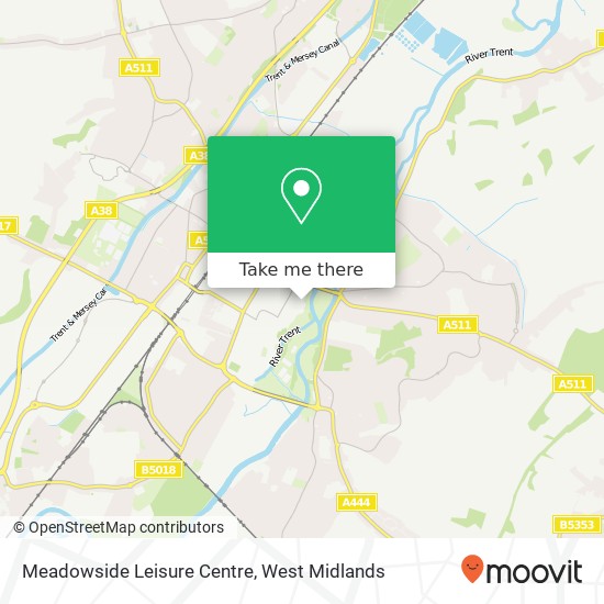 Meadowside Leisure Centre map