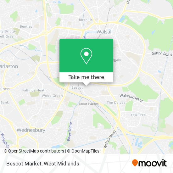 Bescot Market map
