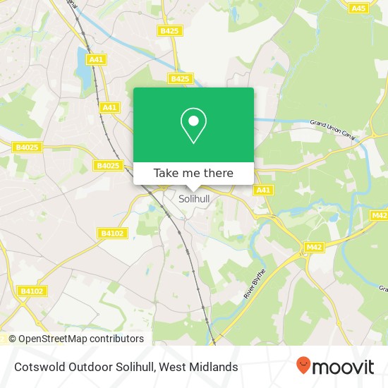 Cotswold Outdoor Solihull map