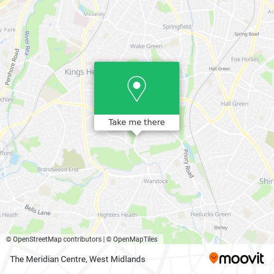 The Meridian Centre map