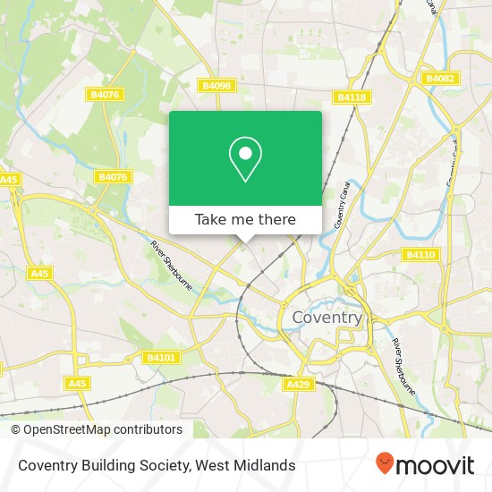 Coventry Building Society map