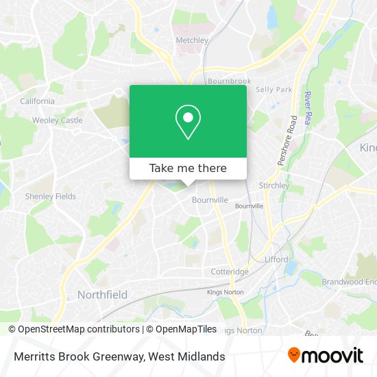 Merritts Brook Greenway map