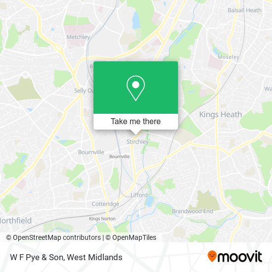 W F Pye & Son map