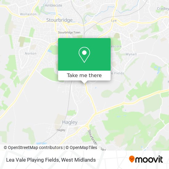 Lea Vale Playing Fields map