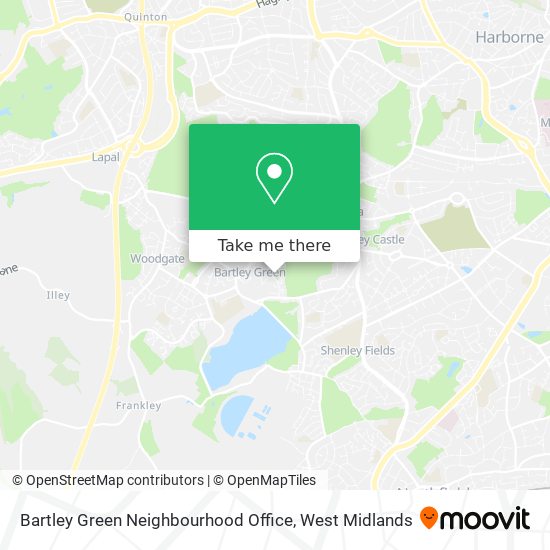 Bartley Green Neighbourhood Office map