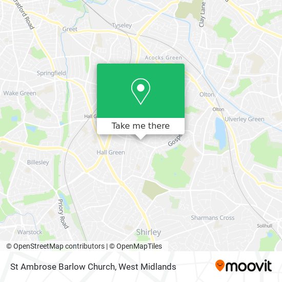 St Ambrose Barlow Church map