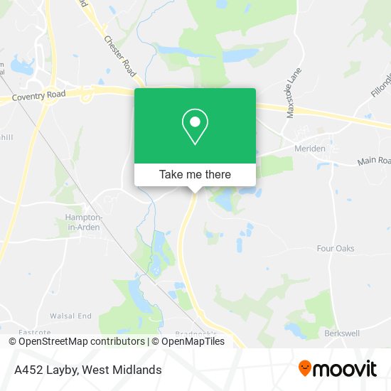 A452 Layby map