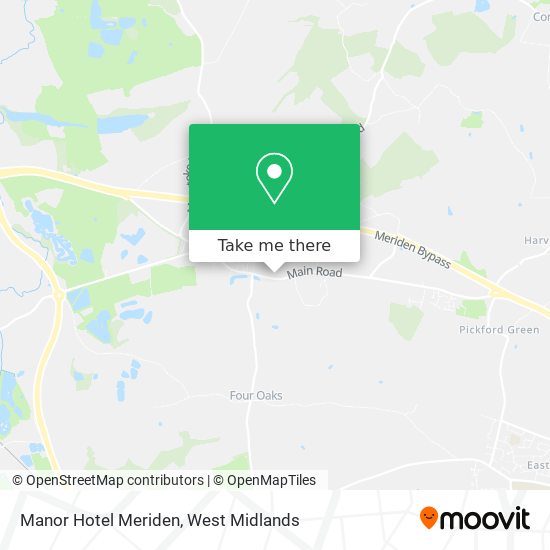 Manor Hotel Meriden map