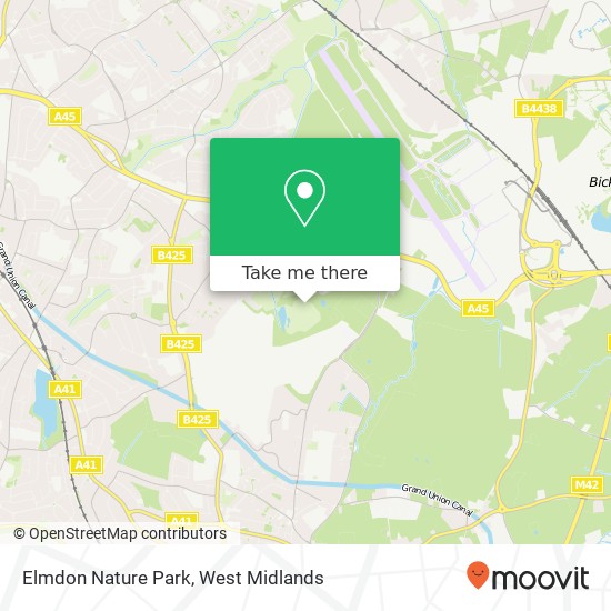 Elmdon Nature Park map